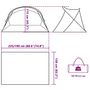 Voir la diapositive 6 : VIDAXL Tente de plage 2 personnes gris escamotable impermeable