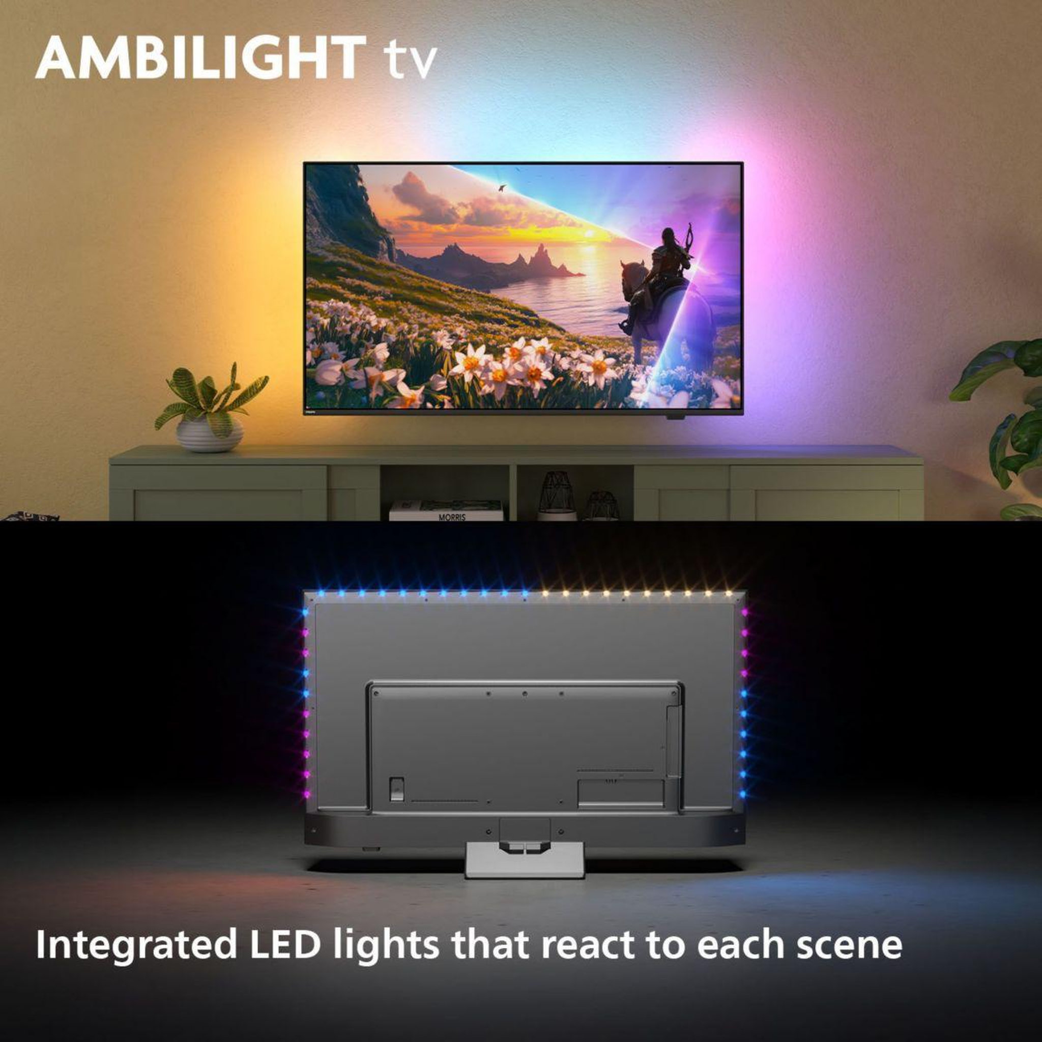 Voir la diapositive 4 : Philips TV QLED 43PUS8600 Ambilight 2025