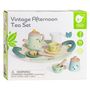 Voir la diapositive 2 : CLASSIC WORLD Classic World Wooden Vintage Tea Set with Tray, 14 pcs. 50576