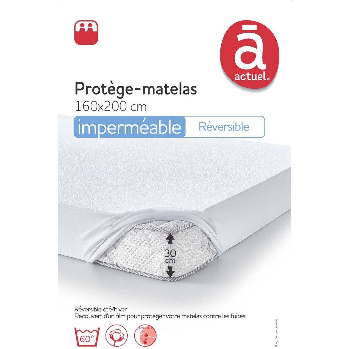 ACTUEL Protège matelas 100% coton été/hiver BISWEET 