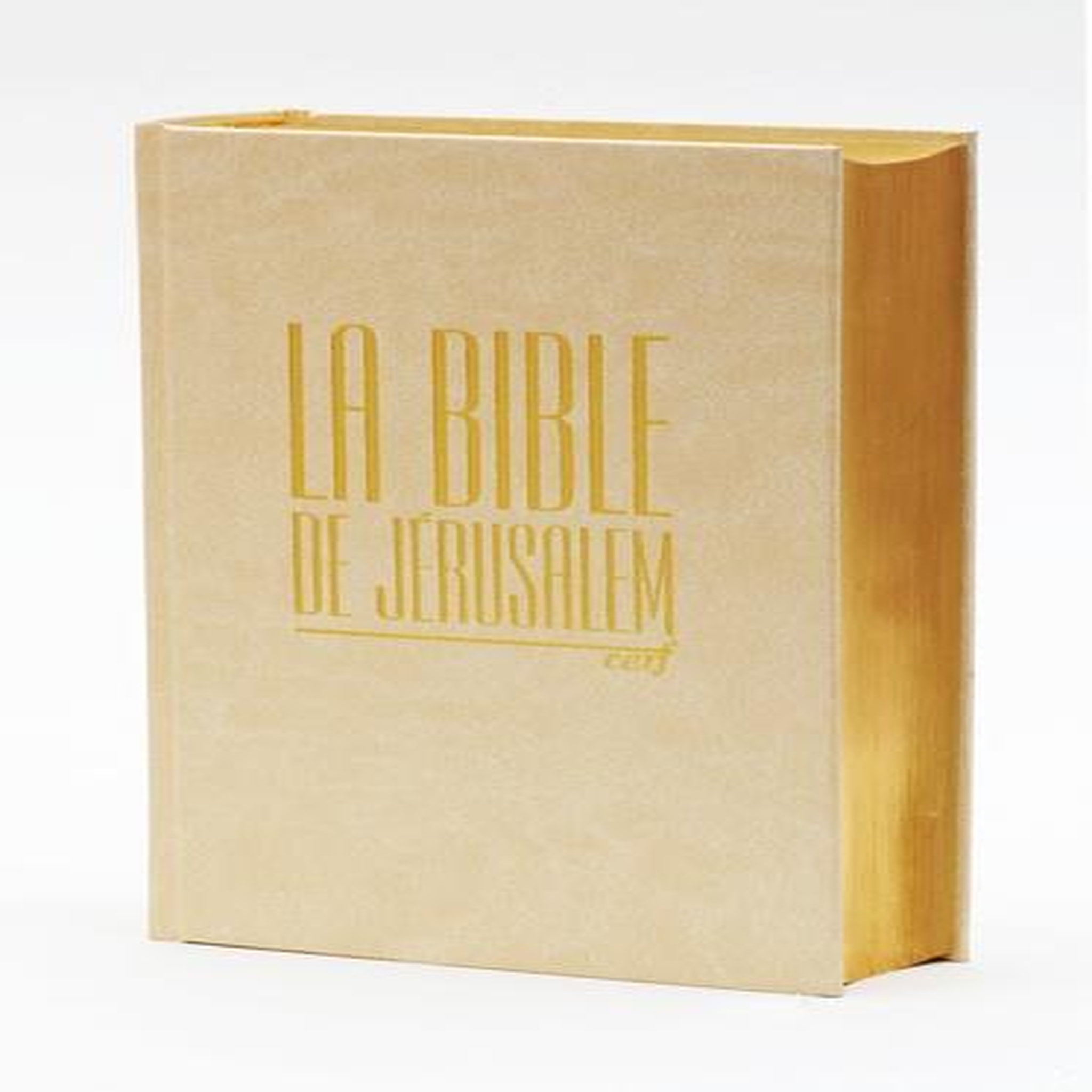 LA BIBLE DE JERUSALEM. EDITION COMPACTE BLANCHE DOREE, Ecole biblique de Jérusalem