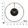 Voir la diapositive 6 : Paris Prix Horloge Murale en Métal  Pearl  61cm Noir