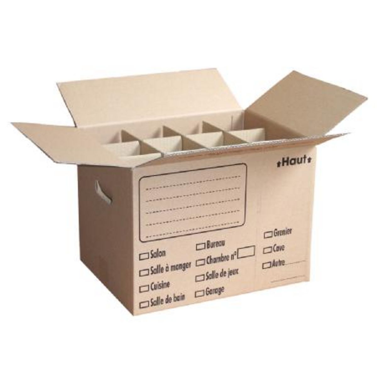 Croisillons pour verres - carton 36 litres