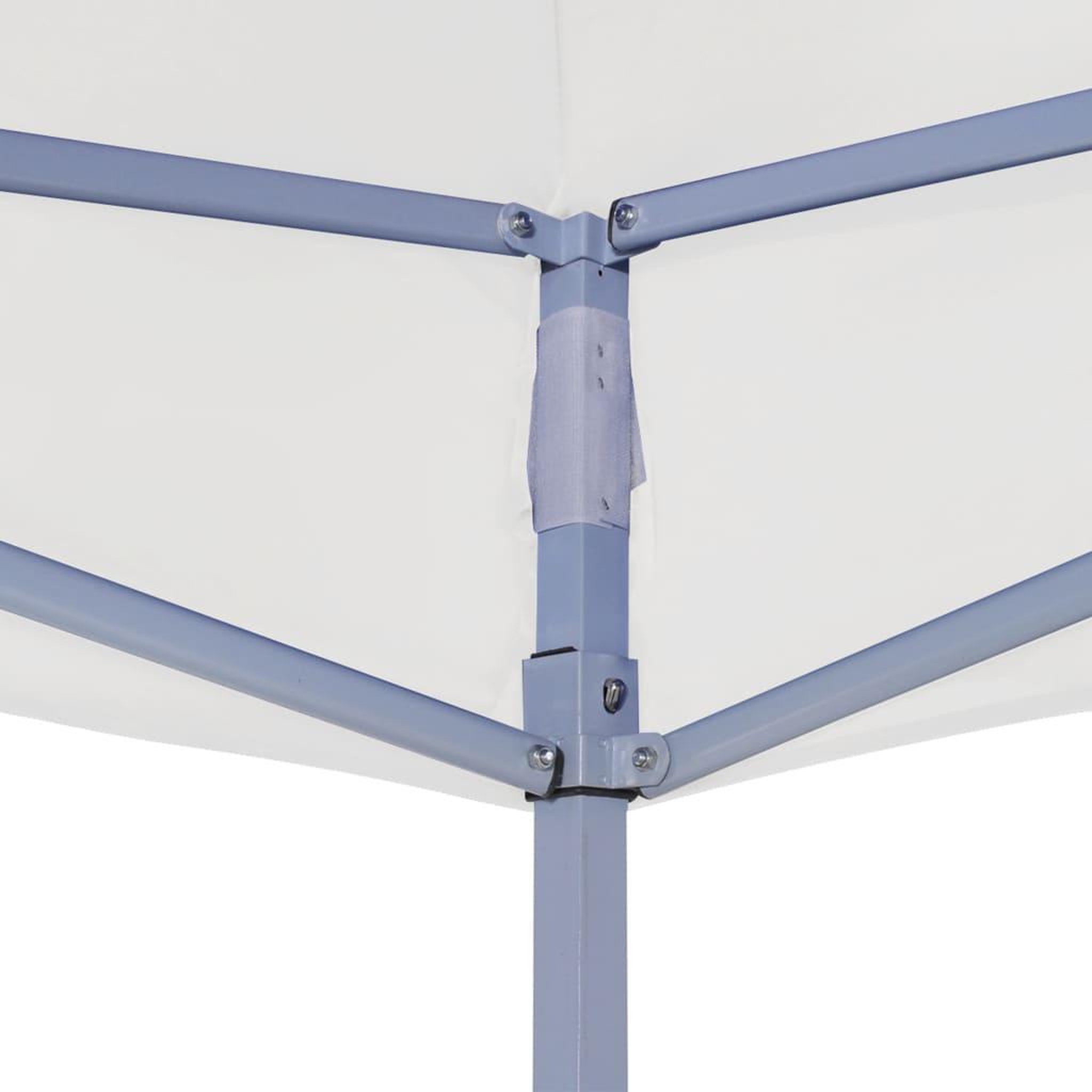 Voir la diapositive 4 : VIDAXL Toit de tente de reception 2x2 m Blanc 270 g/m^2