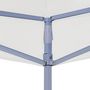 Voir la diapositive 4 : VIDAXL Toit de tente de reception 2x2 m Blanc 270 g/m^2