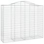 Voir la diapositive 3 : VIDAXL Paniers a gabions arques 10 pcs 200x50x160/180 cm Fer galvanise