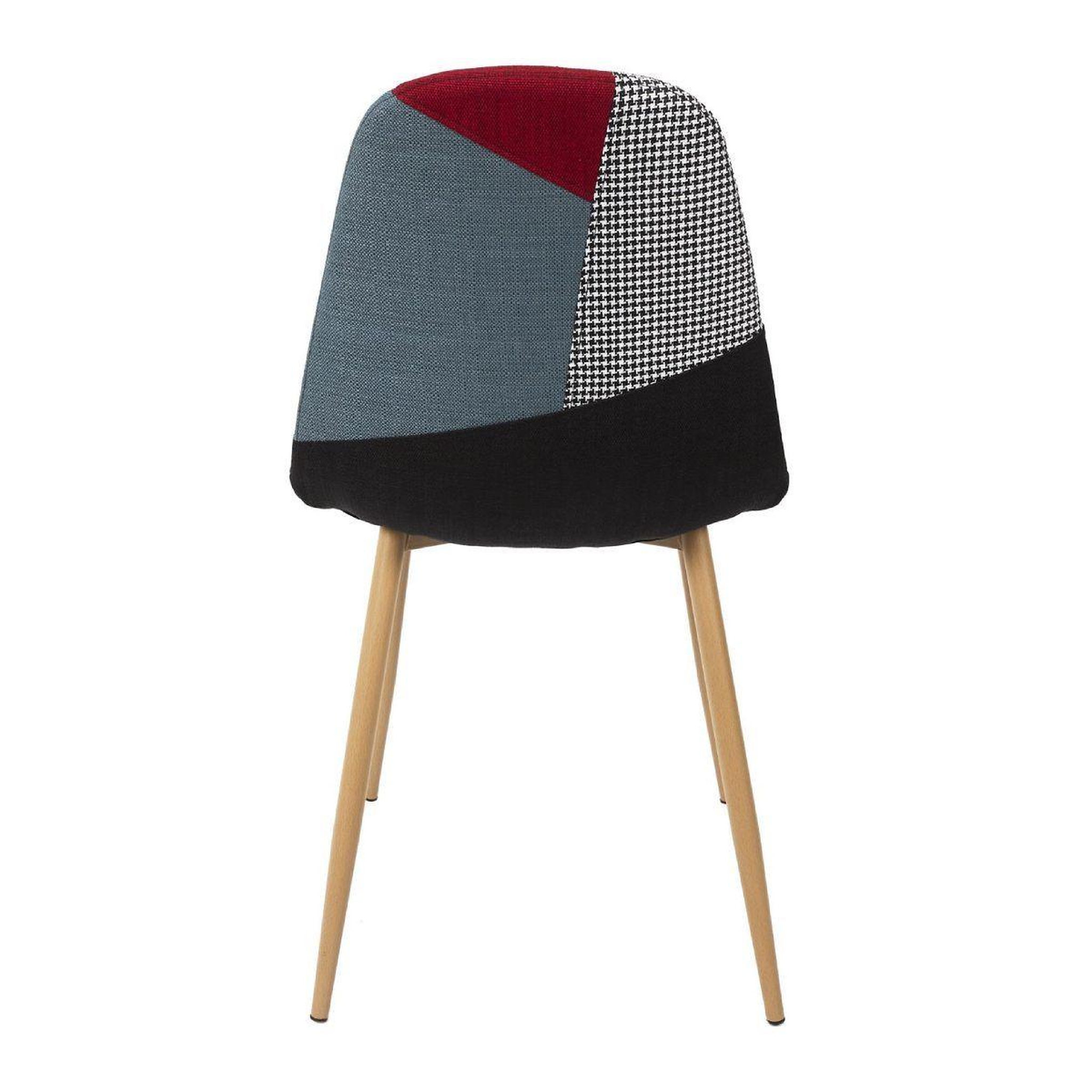 Voir la diapositive 3 : The Home Deco Factory Lot de 2 chaises patchwork  first  83cm multicolore