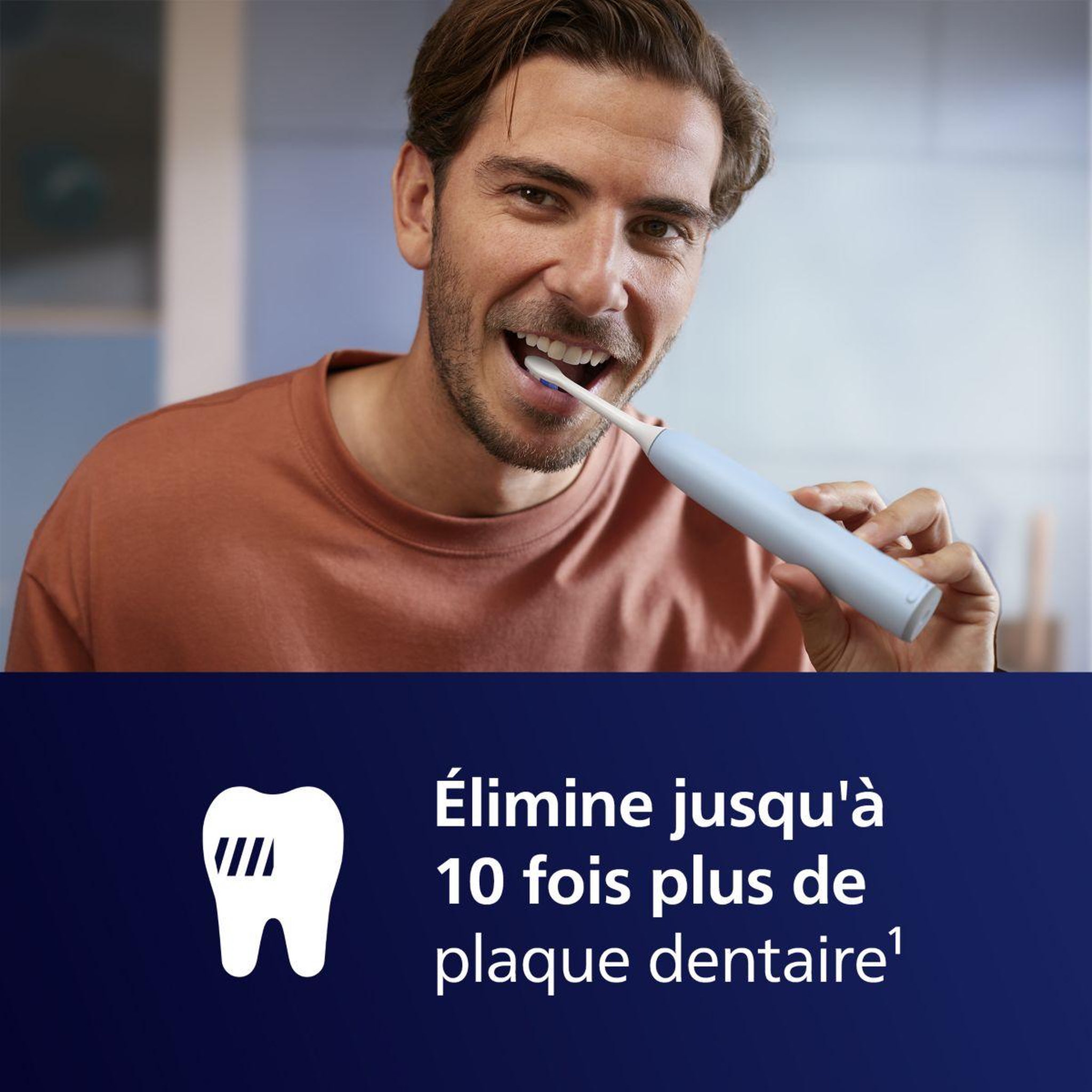 Voir la diapositive 2 : Philips Brosse à dents électrique Sonicare 6100 series HX7406/02