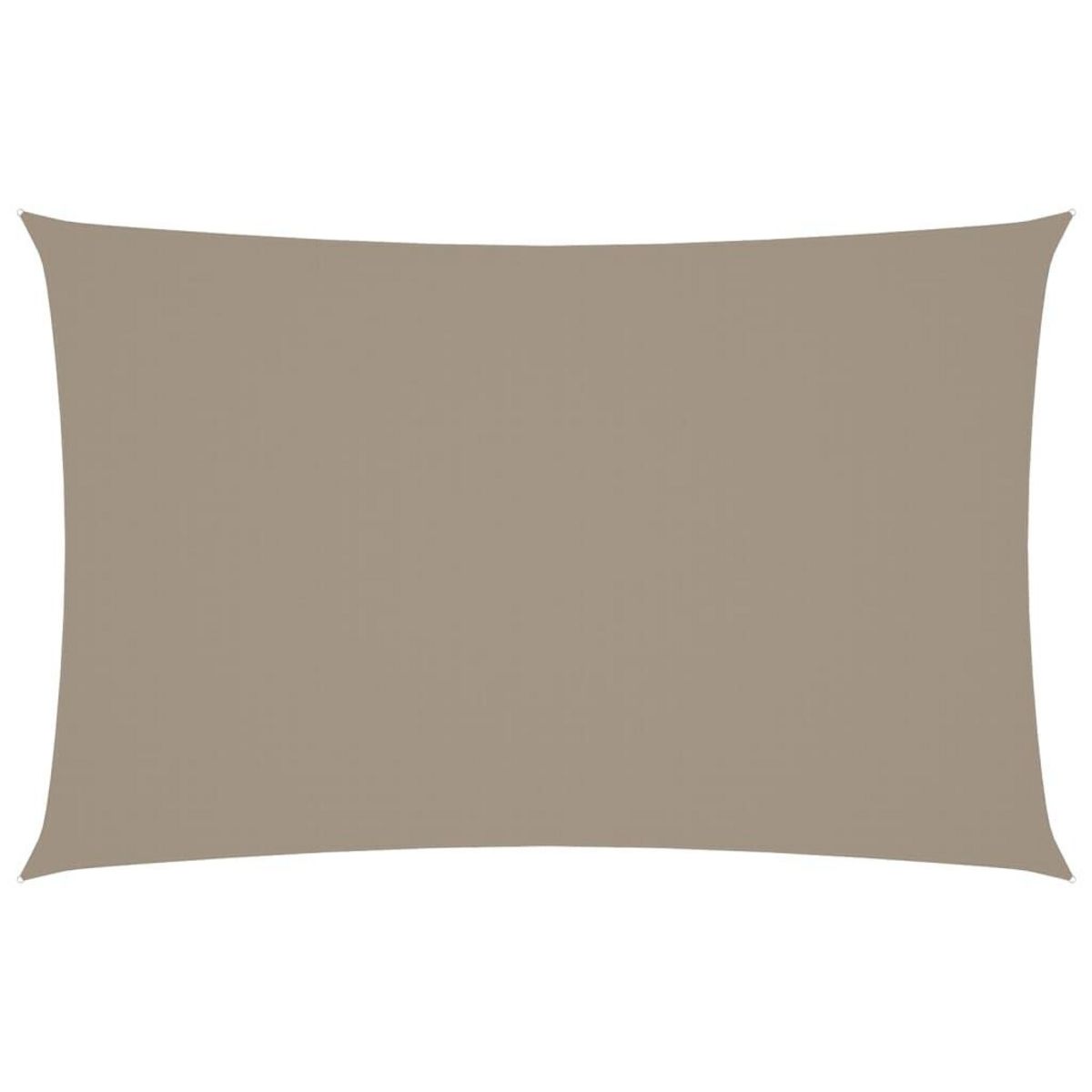 VIDAXL Voile de parasol tissu oxford rectangulaire 5x8 m taupe