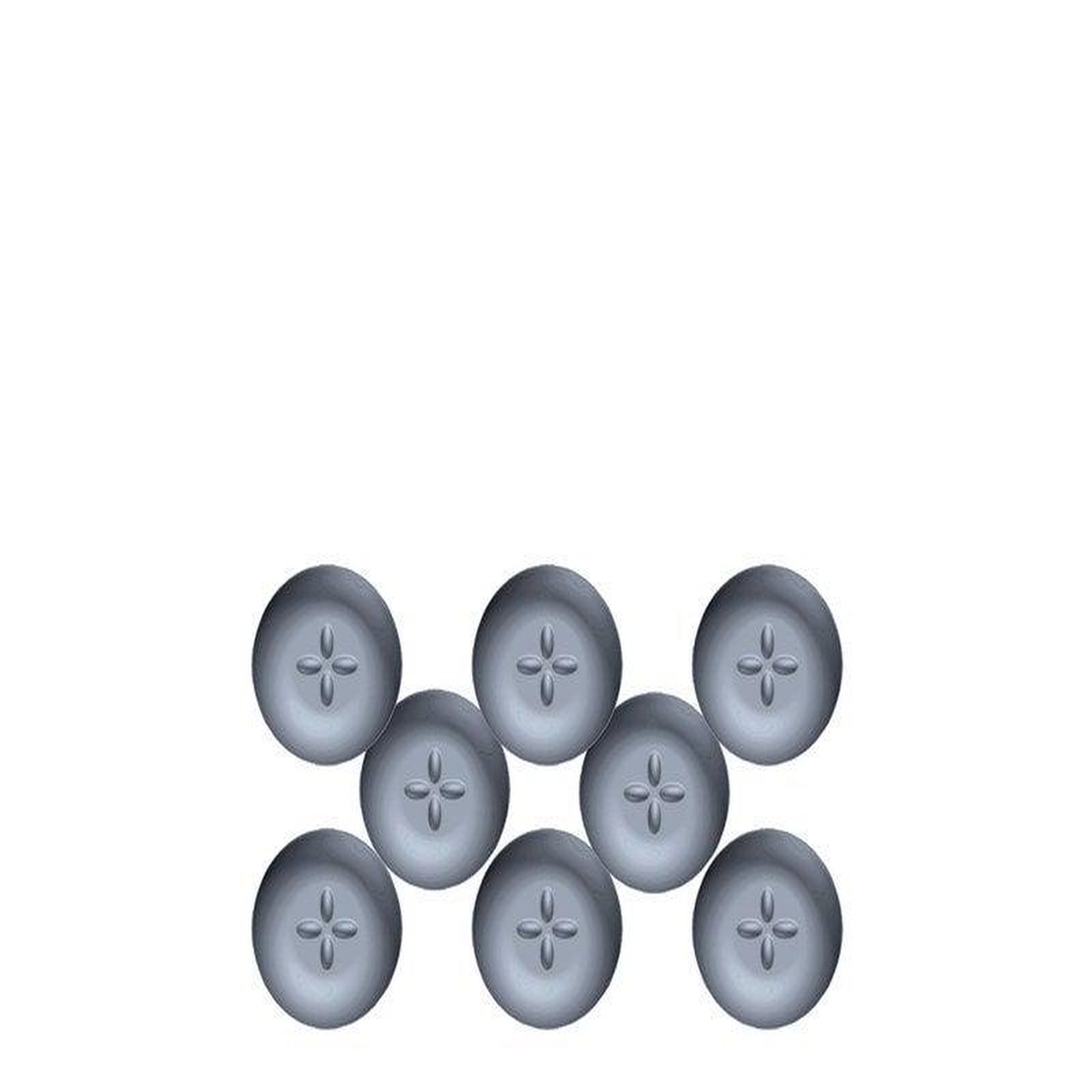 CENTRALE BRICO Lot de 8 patins adhésifs alvéolé eur, SCOTCH, diam. 22 mm, gris