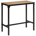 VIDAXL Table de bar 110x55x107 cm bois de manguier massif brut