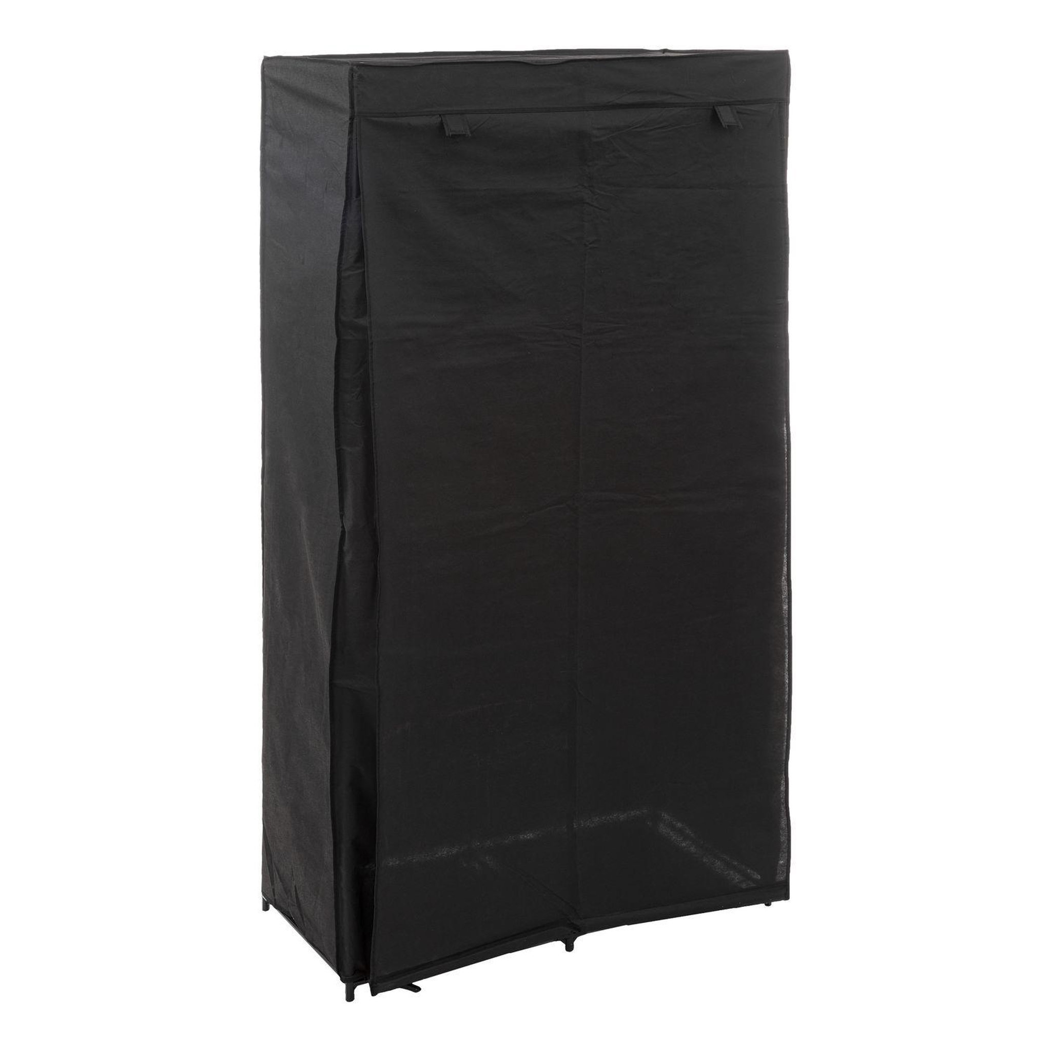 Voir la diapositive 3 : FIVE Armoire en tissu modulable avec 3 penderies et 5 étagères - noir