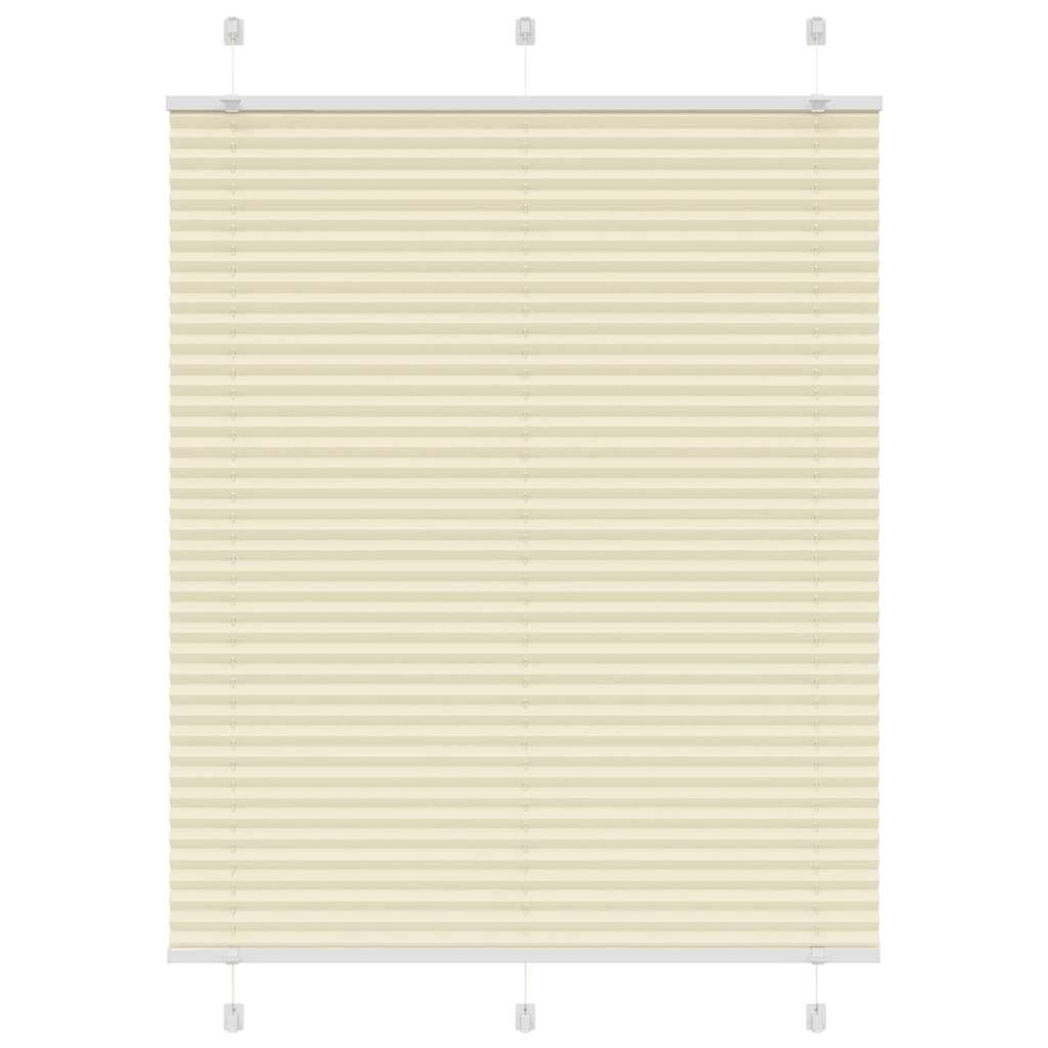 VIDAXL Store plisse creme 105x150cm largeur du tissu 104,4cm polyester