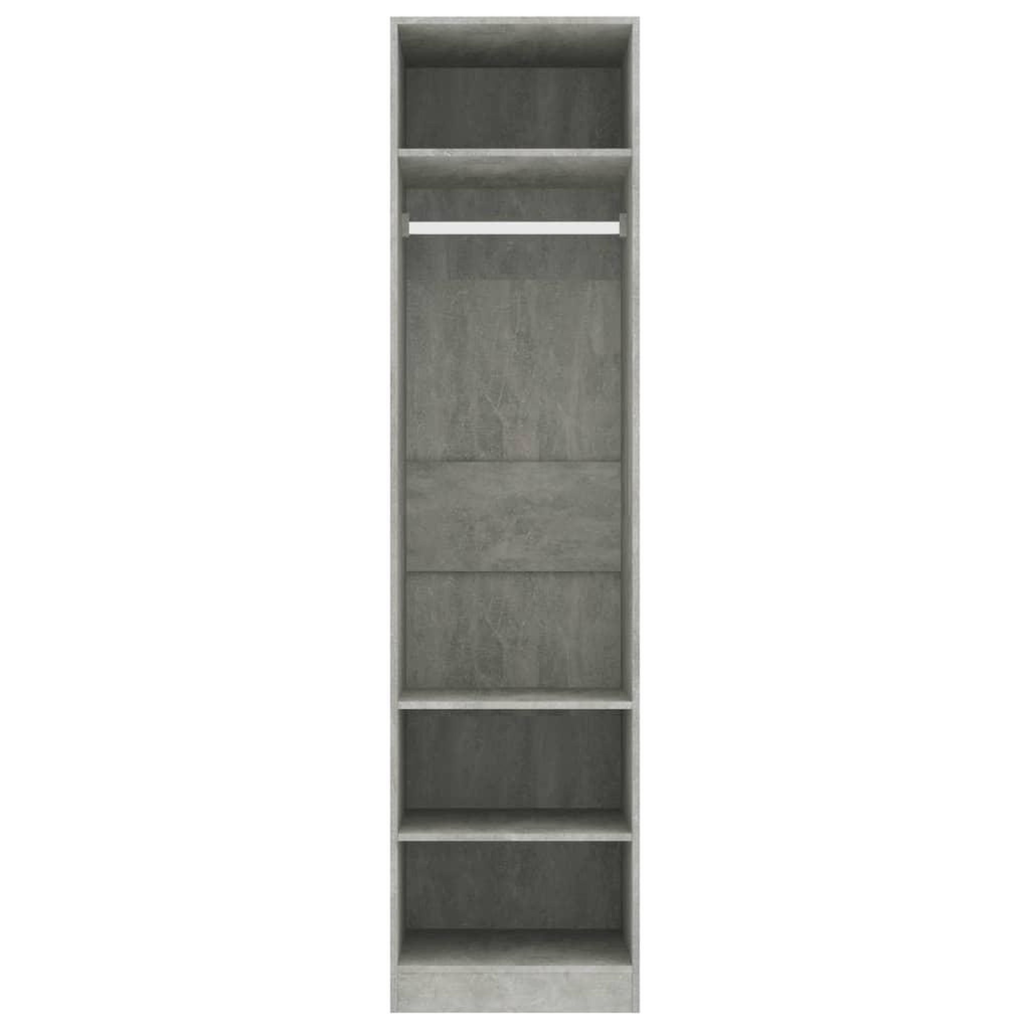 Voir la diapositive 5 : VIDAXL Garde-robe Gris beton 50x50x200 cm Bois d'ingenierie