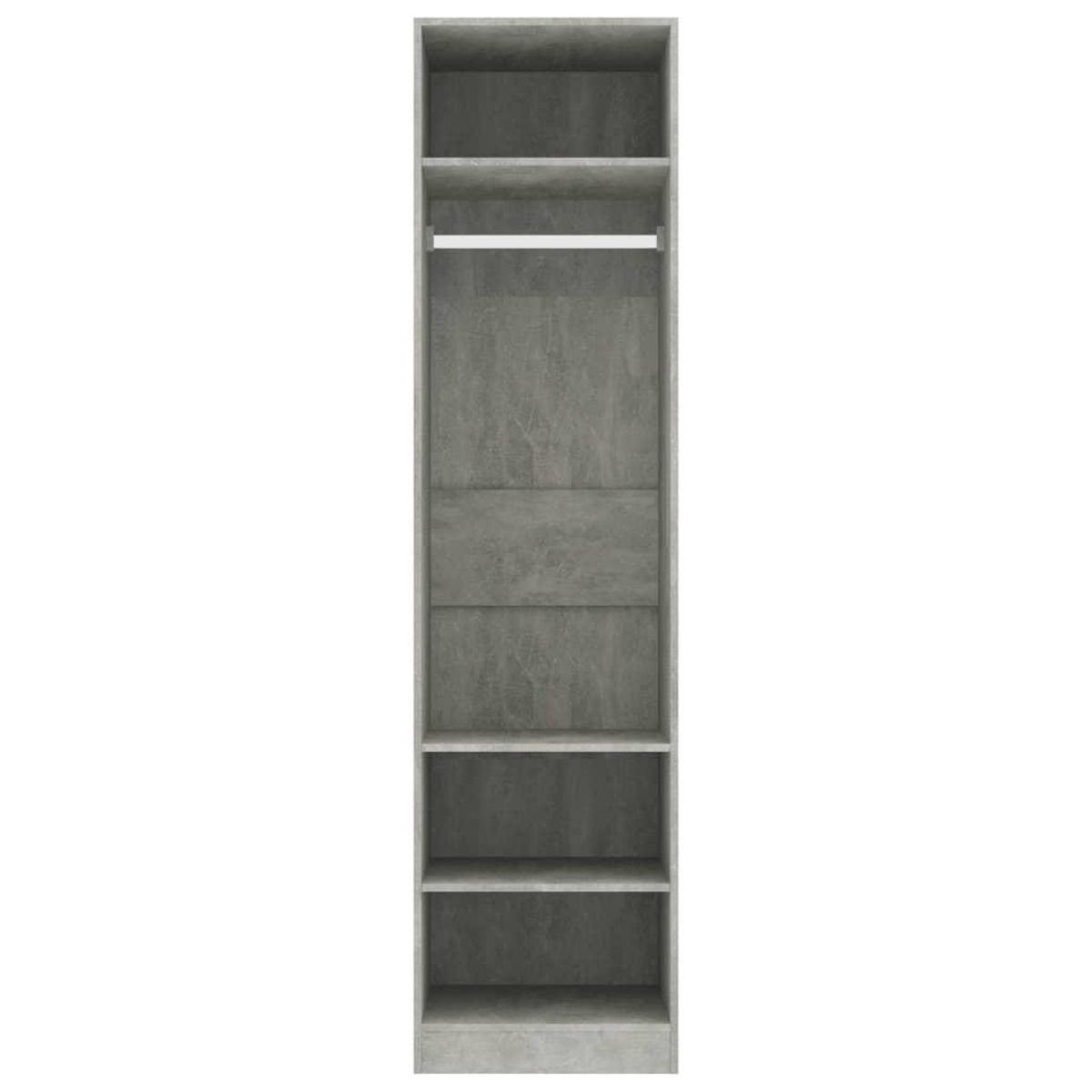 VIDAXL Garde-robe Gris beton 50x50x200 cm Bois d'ingenierie