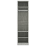 Voir la diapositive 5 : VIDAXL Garde-robe Gris beton 50x50x200 cm Bois d'ingenierie