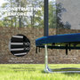 Voir la diapositive 4 : HOMCOM Trampoline de jardin enfant Ø183 cm - couvre-ressort, filet de sécurité porte zippée verrouillable inclus - acier bleu