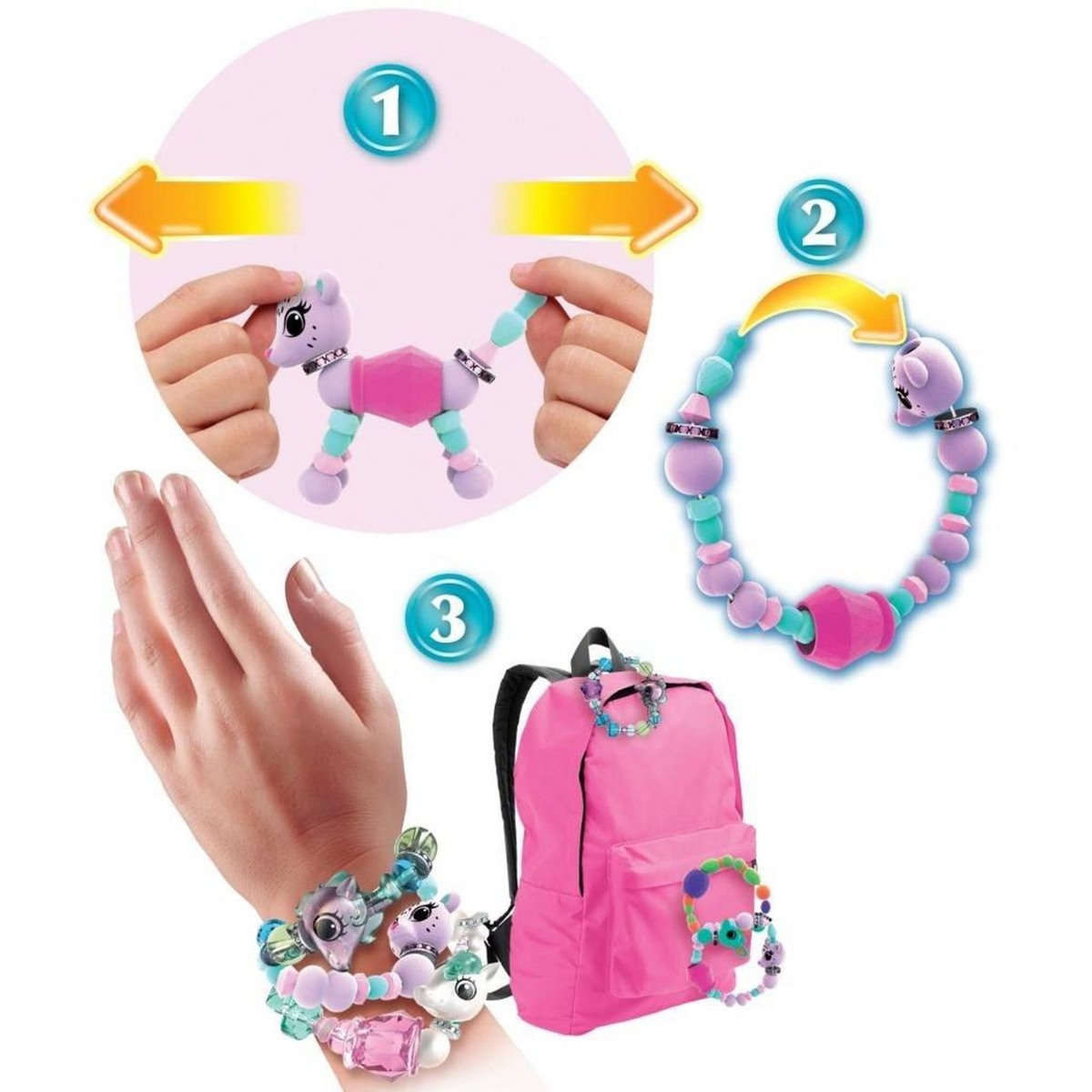 SPIN MASTER Pack de 3 Twisty Petz