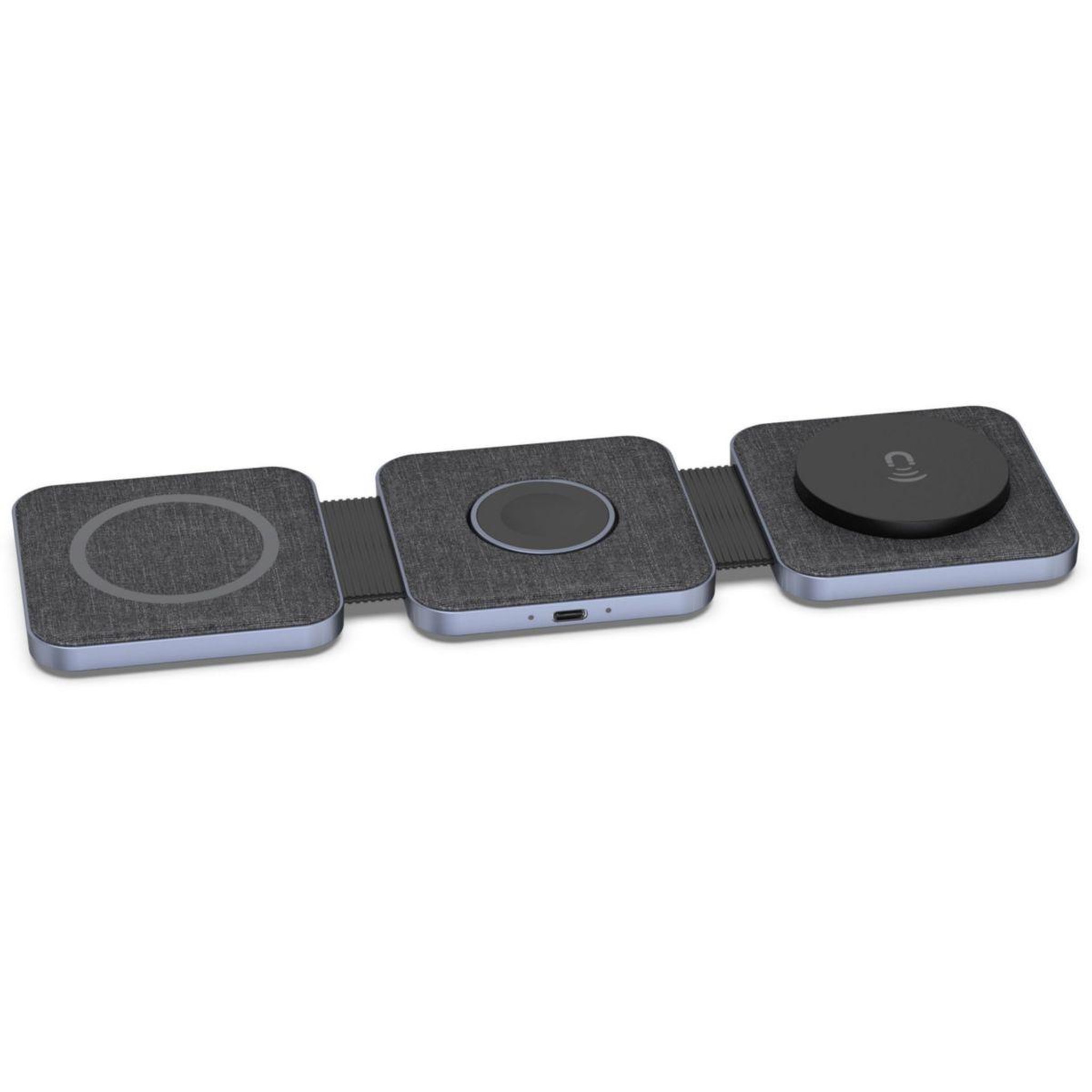 ADEQWAT Chargeur sans fil magsafe 3 en 1 plat pliable 15w