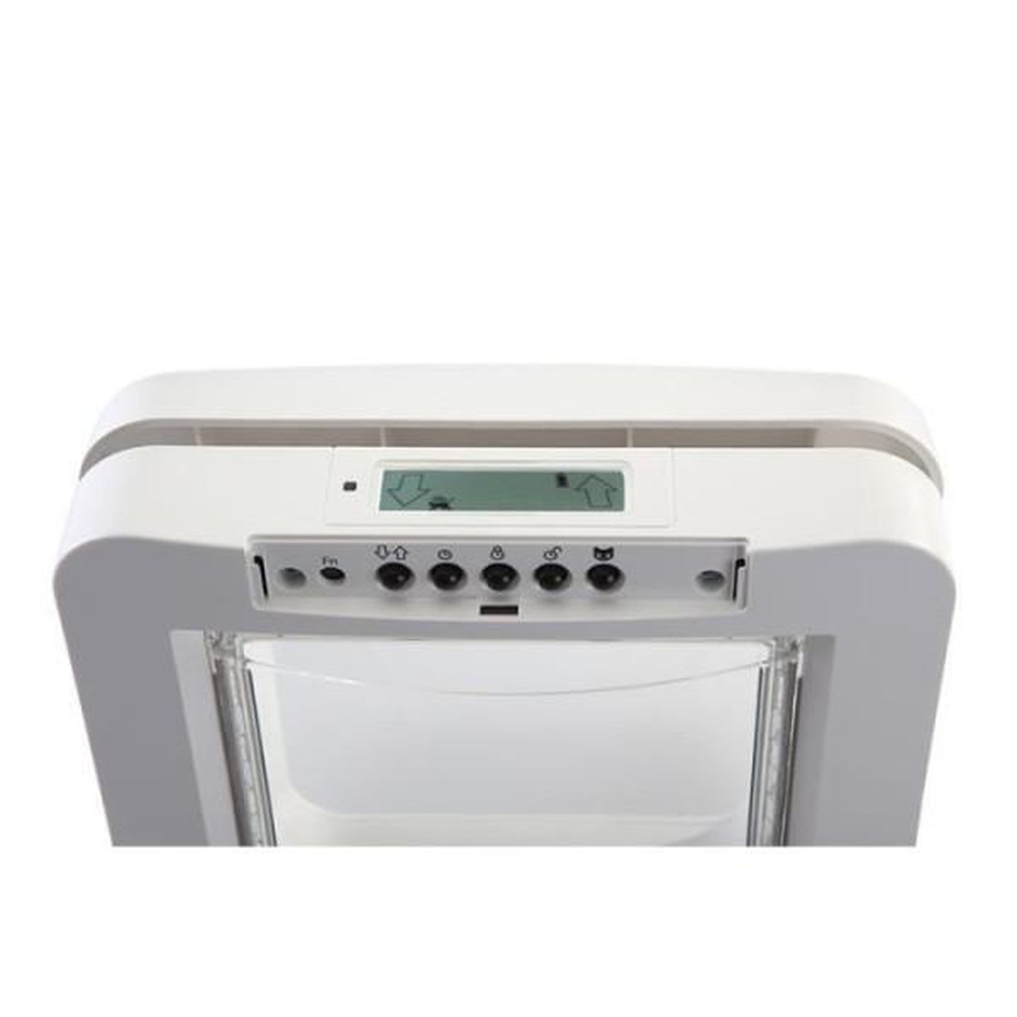 Voir la diapositive 4 : Pet Safe SUREFLAP Grande chatiere a puce électronique - Blanc - 178 mm x 170 mm (Mémorisation d'un maximum de 32 puces)