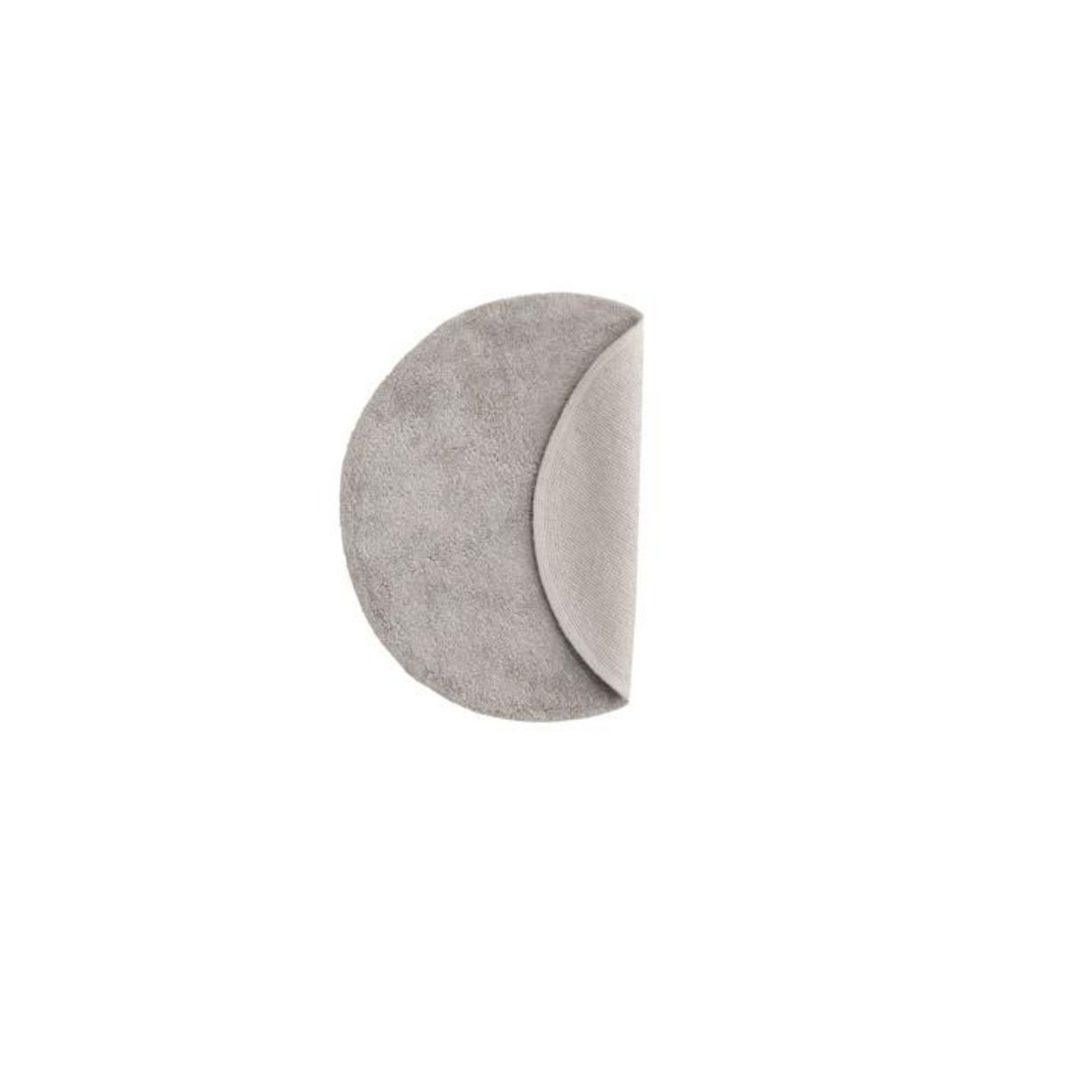 Paris Prix Tapis Rond de Salle de Bain  Valle  60cm Gris Clair