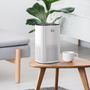 Voir la diapositive 2 : HOMCOM Purificateur d'air 25 W 4 vitesses mode silencieux - filtre HEPA, charbon actif -  jusqu'à 24 m² - débit d'air pur 225 m³/h - timer - ABS blanc noir