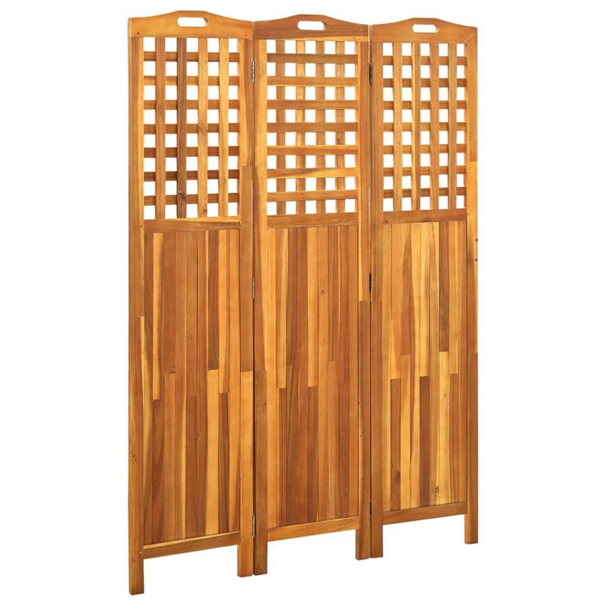 VIDAXL Cloison de separation 3 panneaux 121x2x170 cm Bois d'acacia