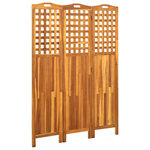 VIDAXL Cloison de separation 3 panneaux 121x2x170 cm Bois d'acacia