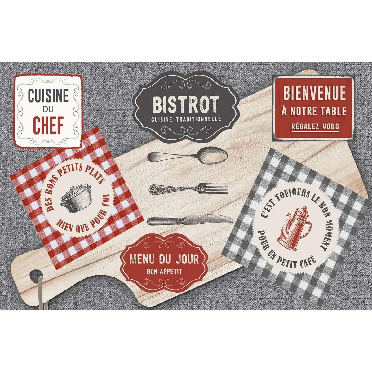 HABITABLE Tapis Must en velours imprimé Cuisine