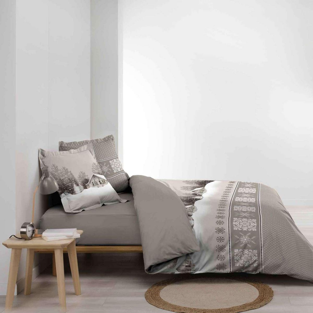 Douceur d'Intérieur Parure de lit FROST - 100% coton - 220 x 240 cm