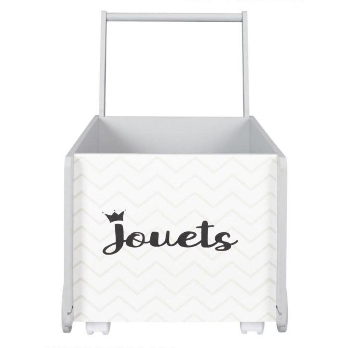 Paris Prix Chariot de Rangement Enfant  Jouets  47cm Blanc