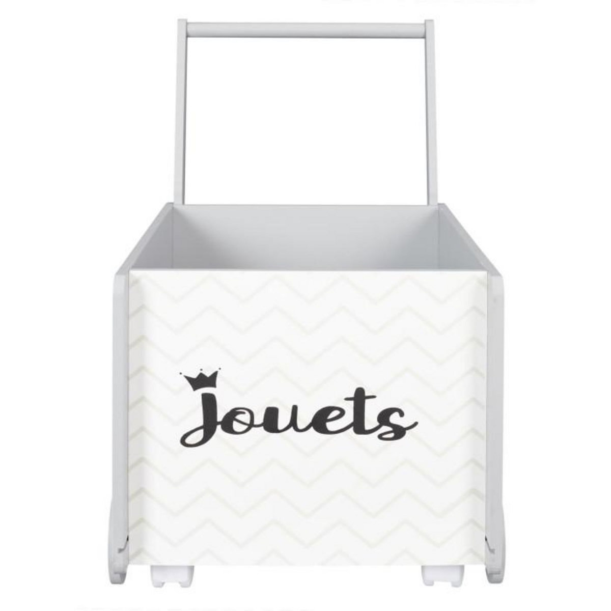 Paris Prix Chariot de Rangement Enfant  Jouets  47cm Blanc