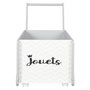 Voir la diapositive 2 : Paris Prix Chariot de Rangement Enfant  Jouets  47cm Blanc