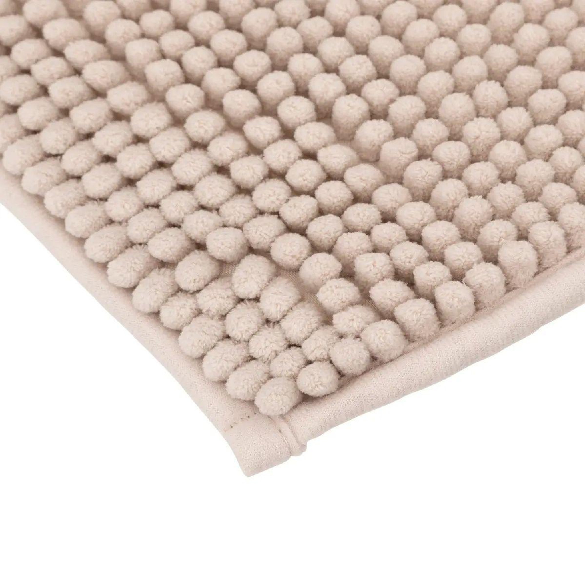 Voir la diapositive 2 : FIVE Tapis de salle de bain  chenille  50x80cm beige