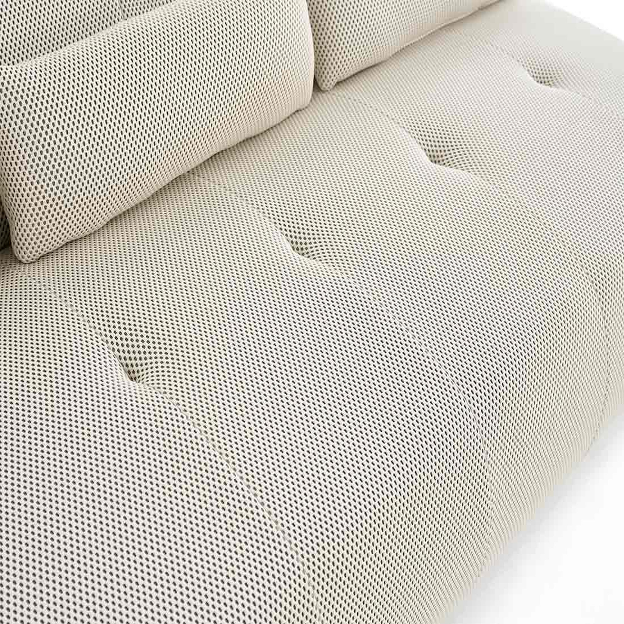 Voir la diapositive 5 : LISA DESIGN Onyx - canapé droit 3 places - en tissu mailles 3d