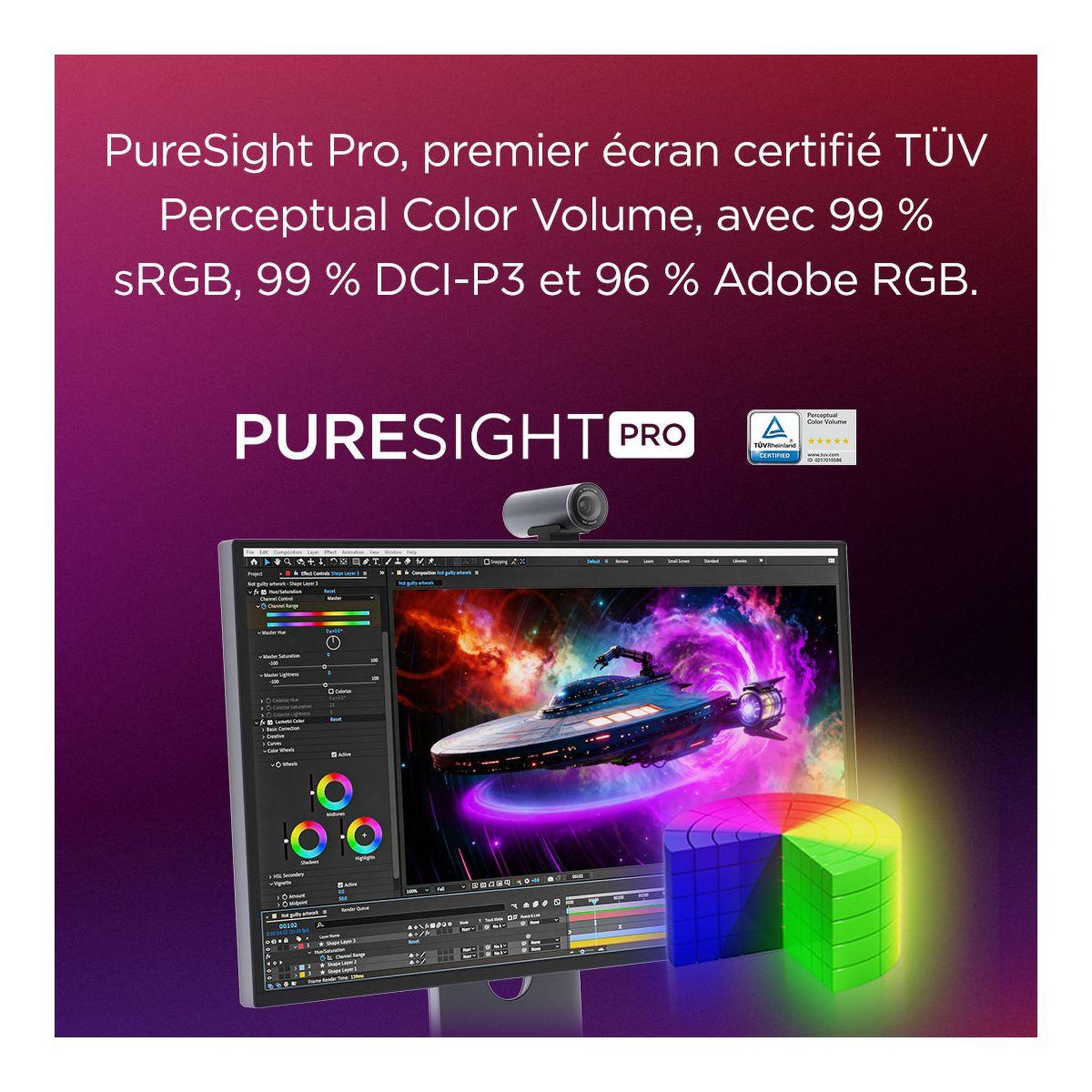Voir la diapositive 3 : Lenovo Ecran 27ud-10 27  qd-oled 4k 120 hz hdr hdmi 2.1 + usb-c 140w