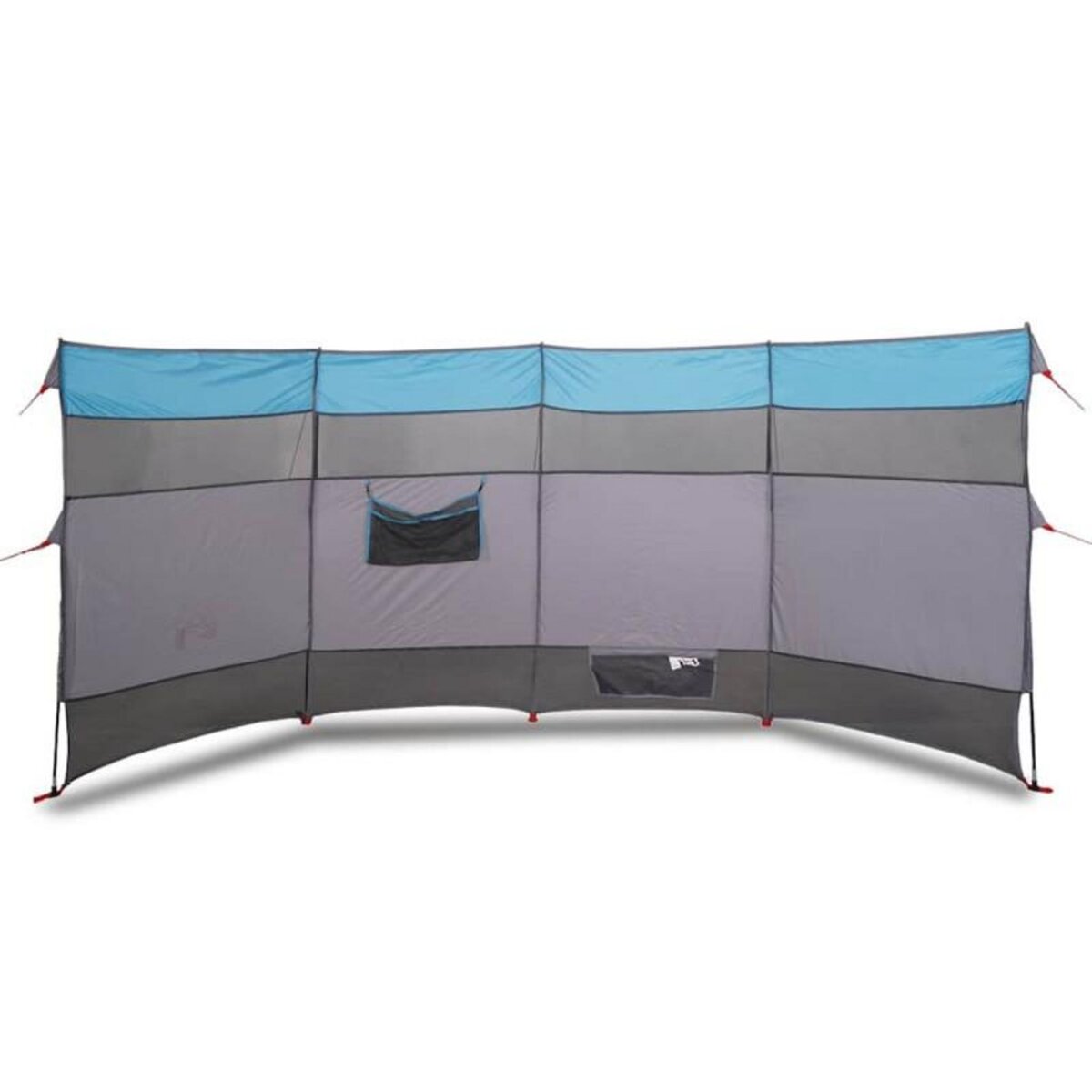VIDAXL Brise vent de camping bleu 366x152x152 cm imperméable