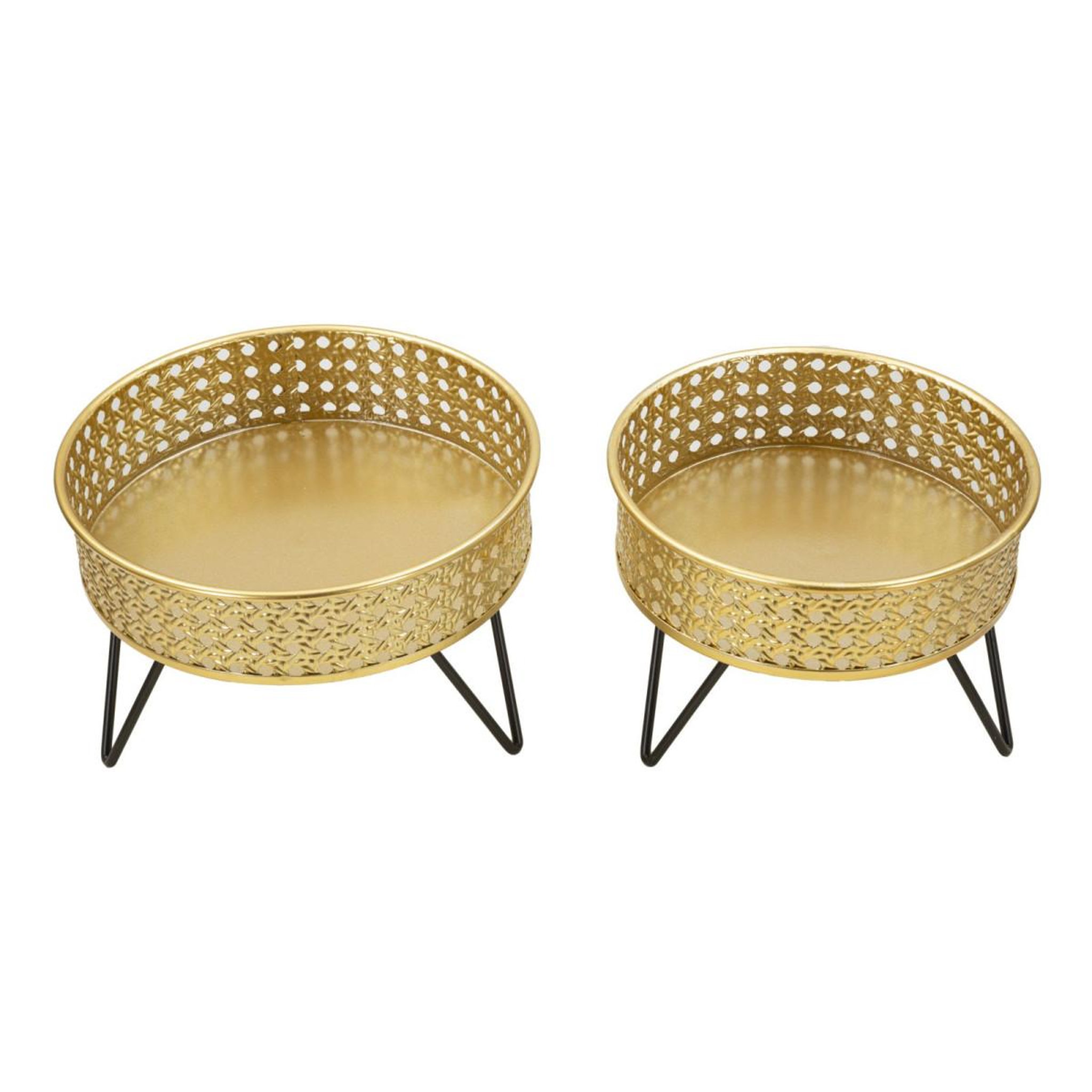 Voir la diapositive 2 : Paris Prix Lot de 2 cache-pots design  bossy  20cm or
