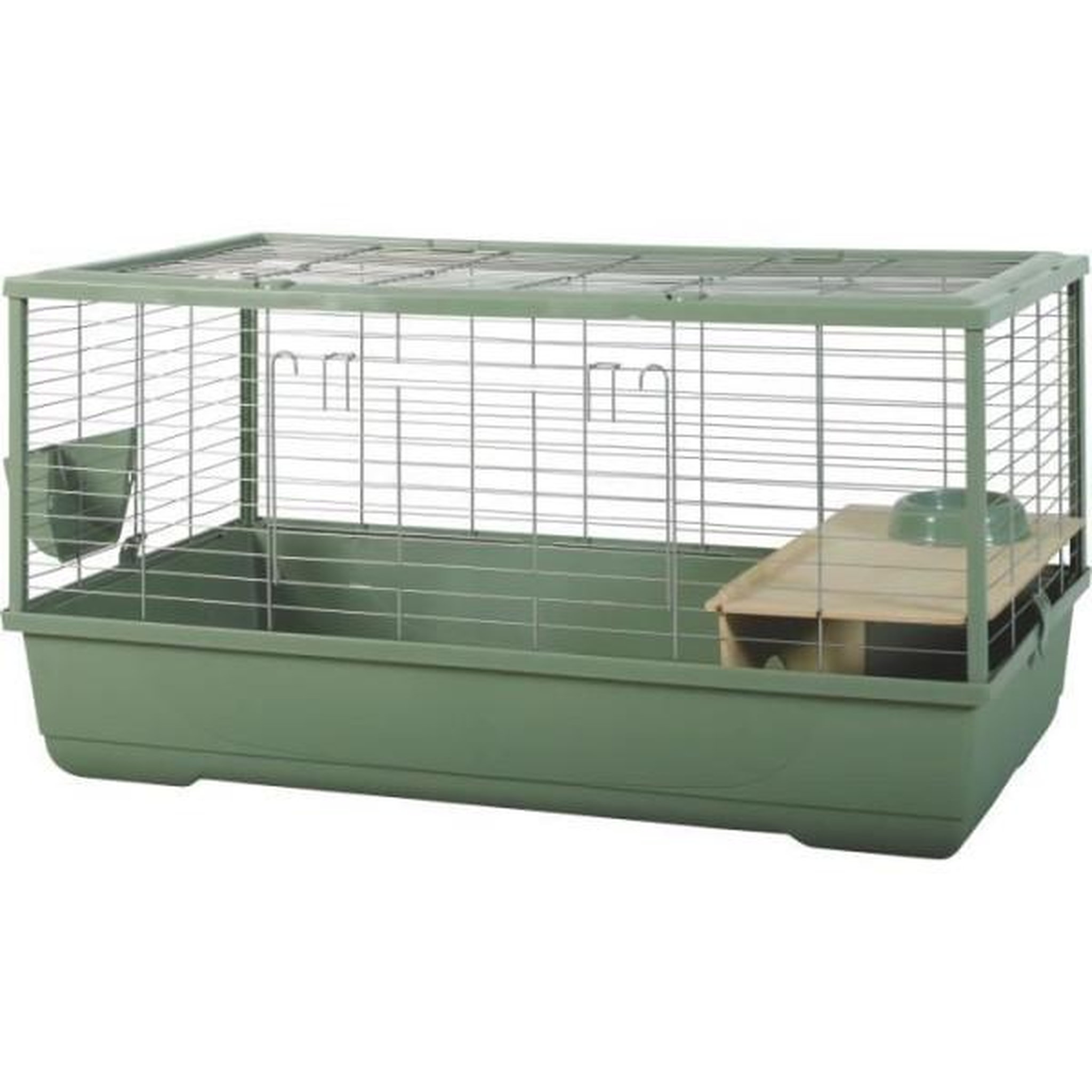 Zolux Cage rongeur - Zolux - Néolife Connect - Pour lapin et cochon d'inde - 101.5 x 54 x 51 cm - Vert