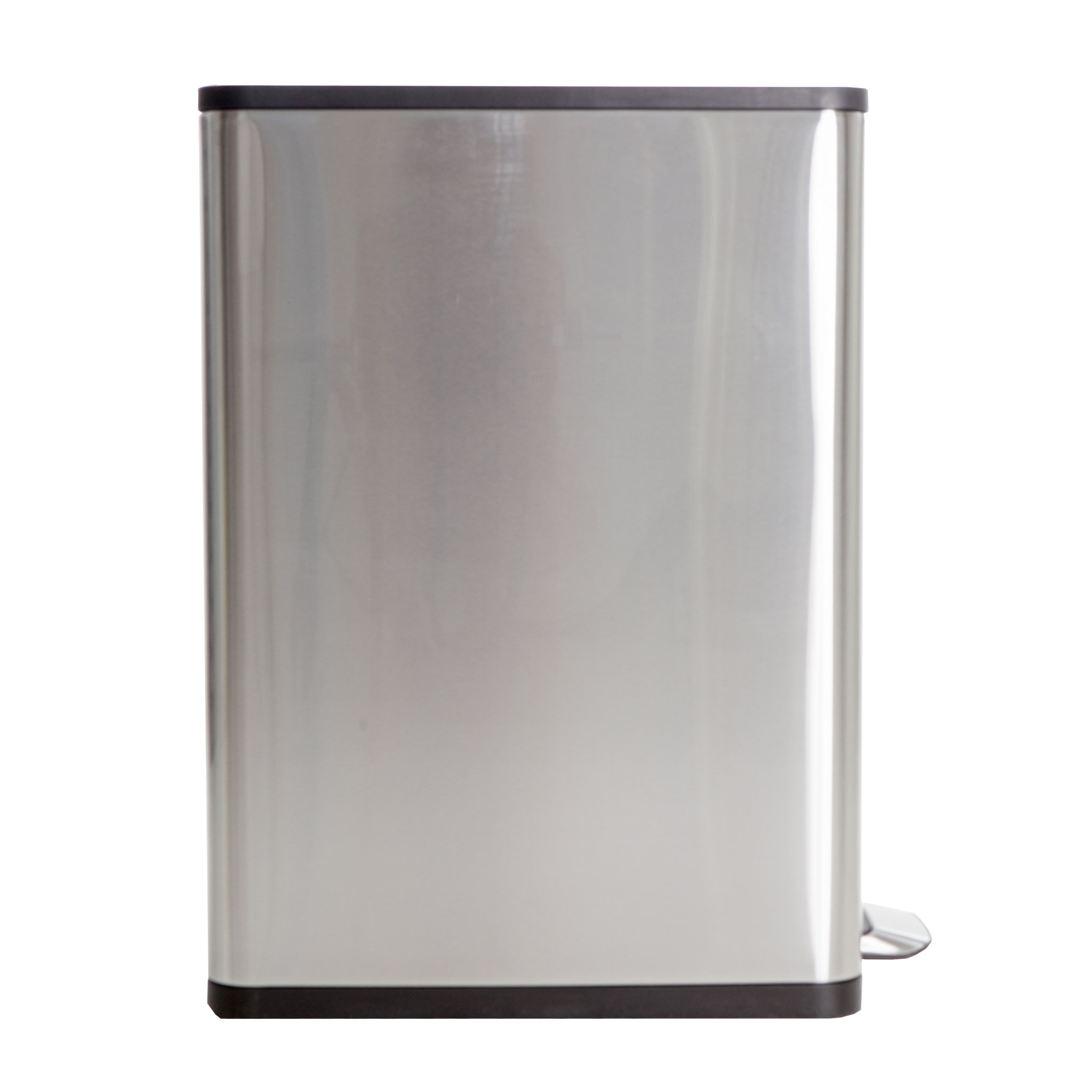 Voir la diapositive 2 : HAILO Poubelle de tri à pédale 2x20L Profil Inox