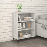 VIDAXL Buffet Sonoma gris 69,5x32,5x90 cm Bois d'ingenierie
