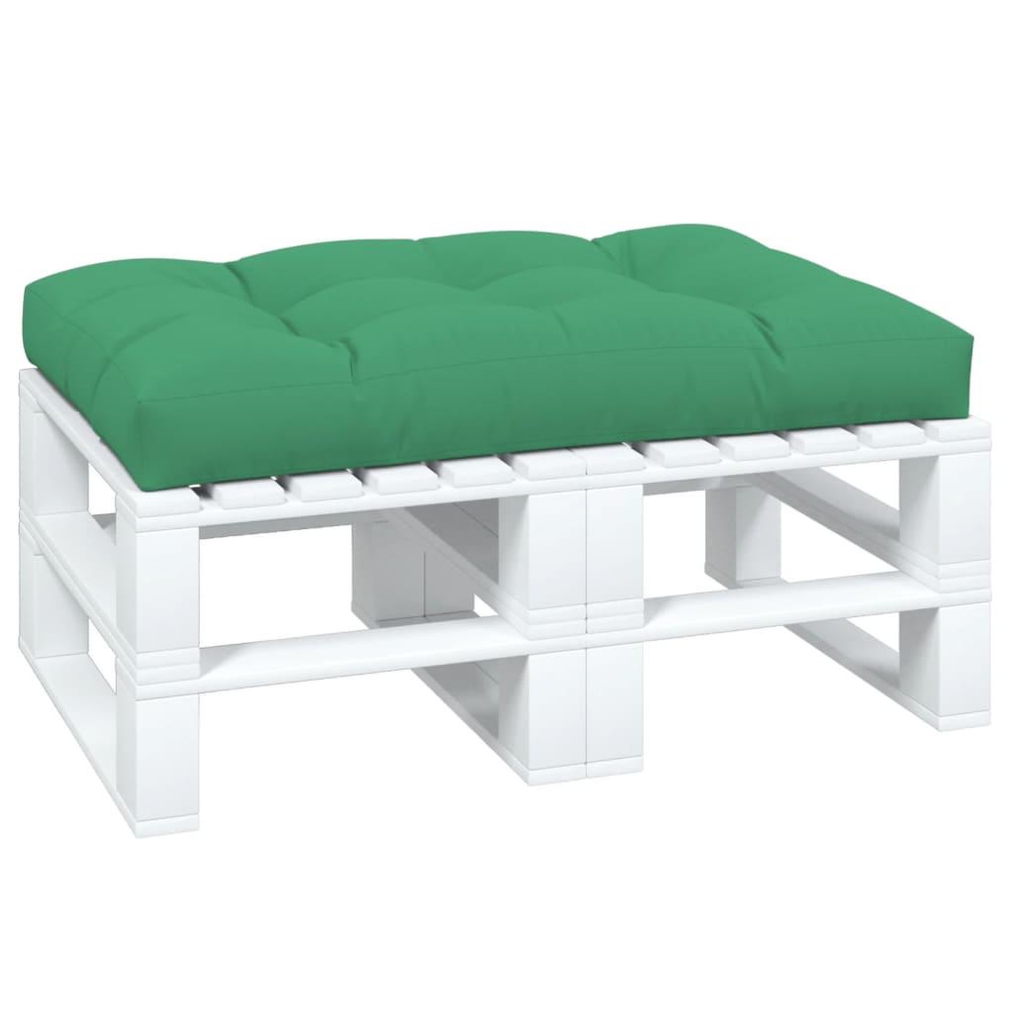Voir la diapositive 3 : VIDAXL Coussin de palette vert 120x80x12 cm tissu