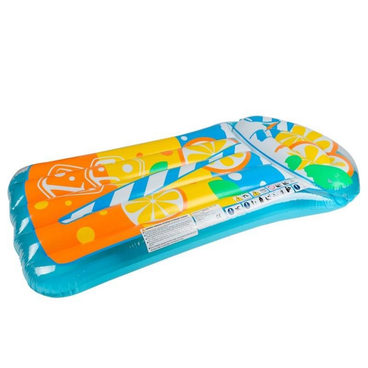 AIRMYFUN Matelas Gonflable d'Eau Géant, Ultra Confort, pour Piscine & Plage - Thé Citron 185 x 100 cm