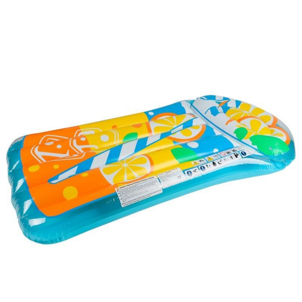 AIRMYFUN Matelas Gonflable d'Eau Géant, Ultra Confort, pour Piscine & Plage - Thé Citron 185 x 100 cm