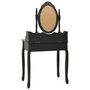 Voir la diapositive 5 : VIDAXL Ensemble de coiffeuse avec tabouret Noir 75x69x140 cm Paulownia