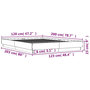Voir la diapositive 6 : VIDAXL Cadre de lit sans matelas gris beton 120x200 cm
