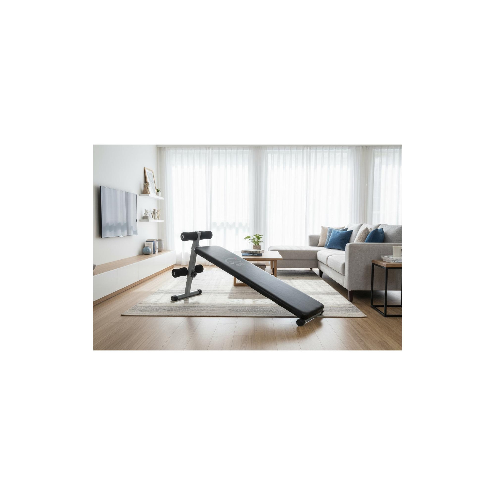 Voir la diapositive 3 : O'Fitness Planche à abdominaux - o'fitness - acier renforcé - 3 positions réglables - maison/appartement