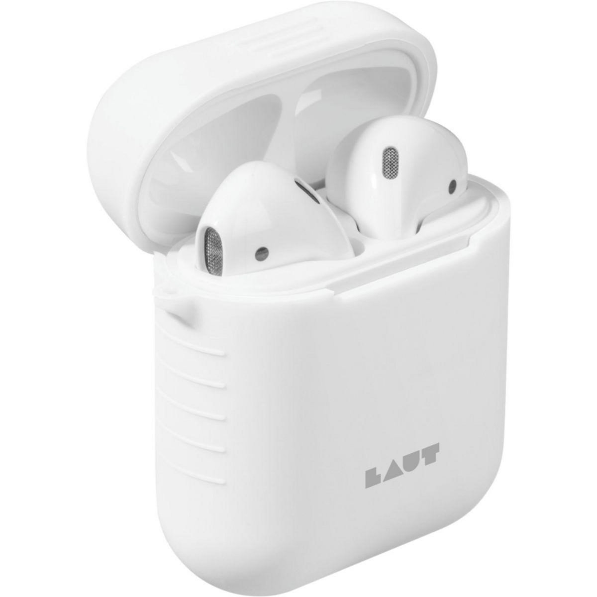 LAUT Coque Airpods Silicone blanc