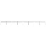 VIDAXL Cloture de jardin avec dessus en lance Acier 13,6 x 0,6 m Noir