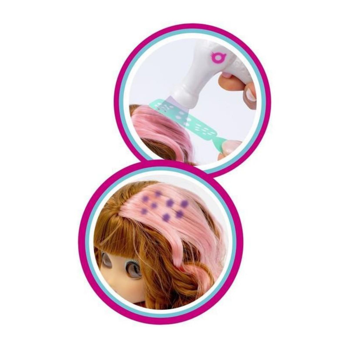 Giochi Preziosi UNIQUE EYES, Poupée 25cm Sophia, regard qui te suit des yeux , avec cheveux Magiques, Jouet pour enfants des 3 ans, MYM083